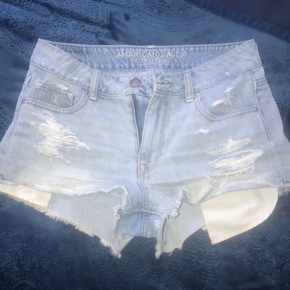 Distressed Jean Shorts